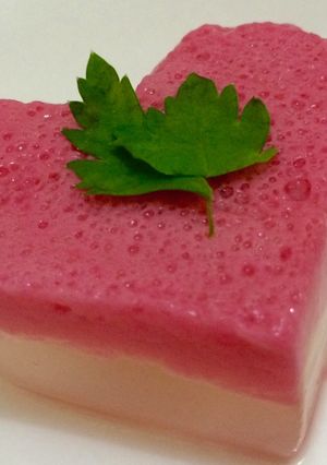 Foto resep Puding Leci Lapis Busa Pinky Cute (Tanpa Mixer)
