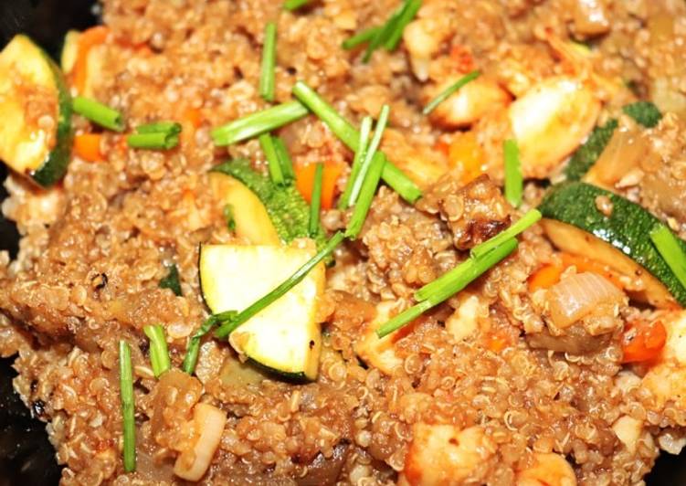 Quinoa com camarão - Tudogosreceitas