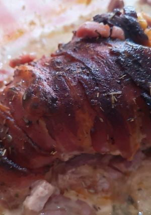 Une photo de Rôti de veau au fromage et au bacon