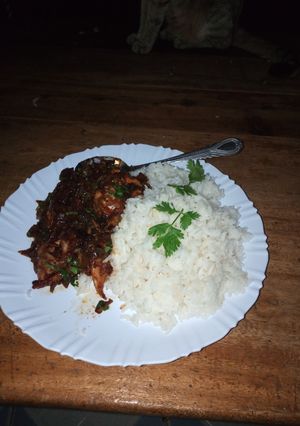 A picture of Hot, Sweet and sour chicken #author marathon #meatrecipe.