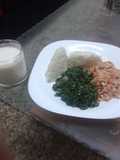Skuma wiki served with ugali and eggs