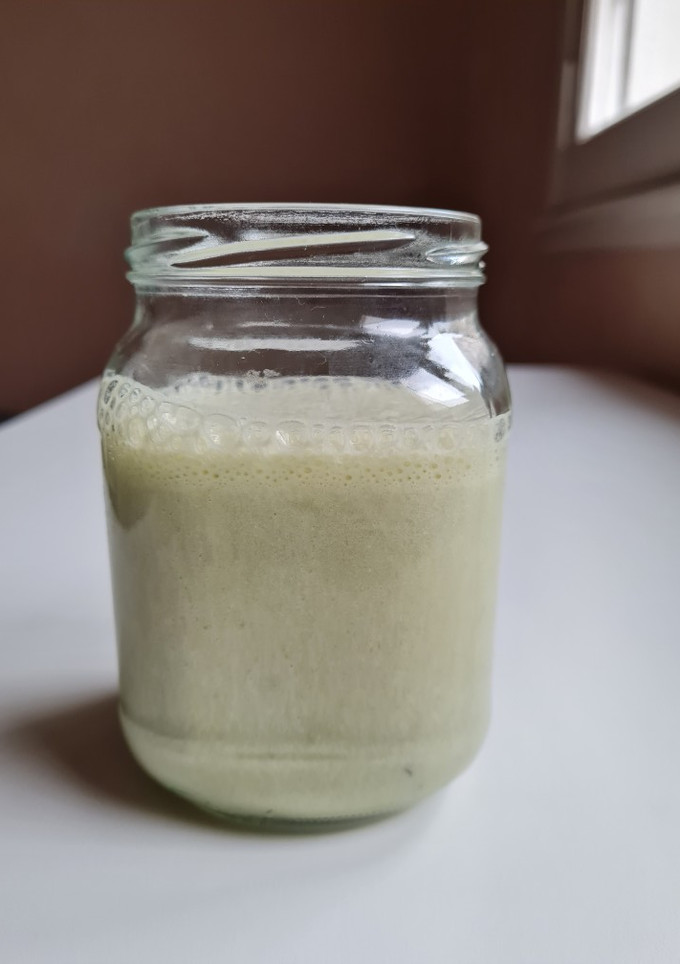 Una foto de Licuado de té matcha 🍵