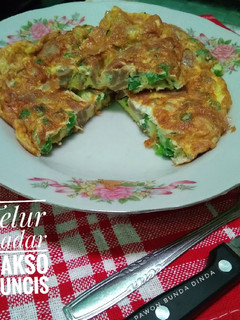 Foto resep Telur dadar bakso buncis