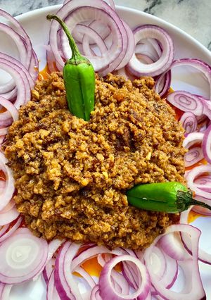 A picture of Tikka Qeema.