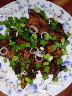 A picture of Soya sauce pepper chicken.