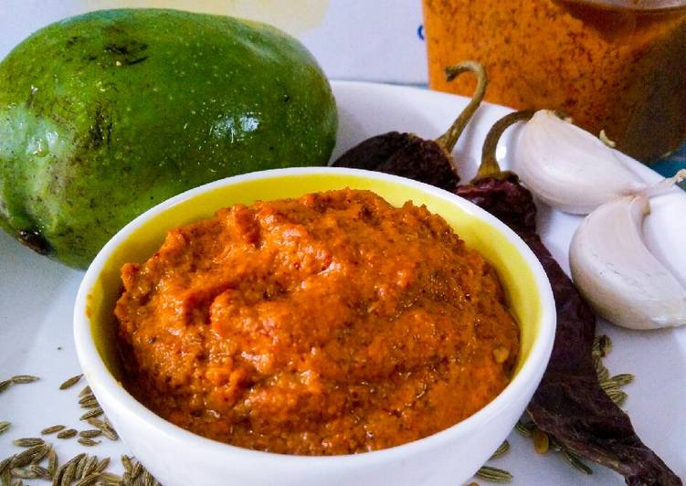 Easiest Way to Make Quick Mango chutney with whole spices