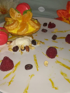 Una foto de Crema mousseline de mandarina