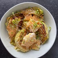 A picture of Pan Braised Cabbage & Miso Cod.