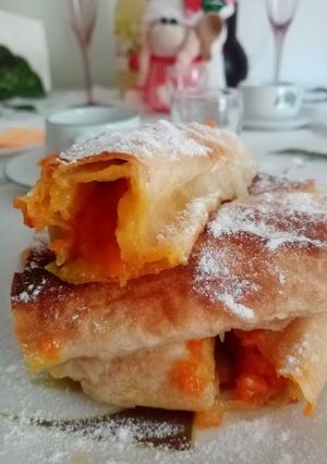 O poză a rețetei Plăcintă cu dovleac în foi de plăcintă yufka.