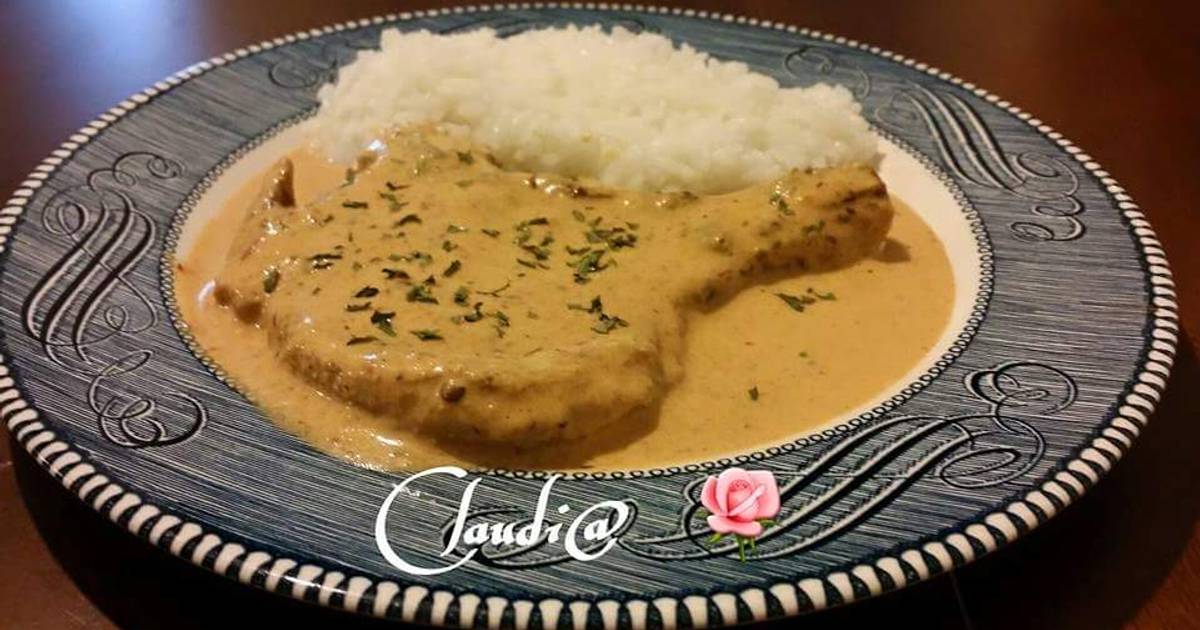 Chuletas a la crema - 112 recetas caseras- Cookpad