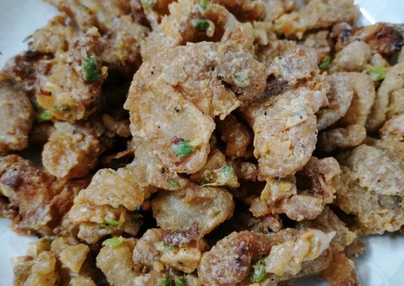 Crispy Pork Belly with Salted Egg