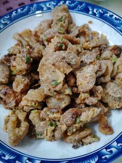 Foto resep Crispy Pork Belly with Salted Egg