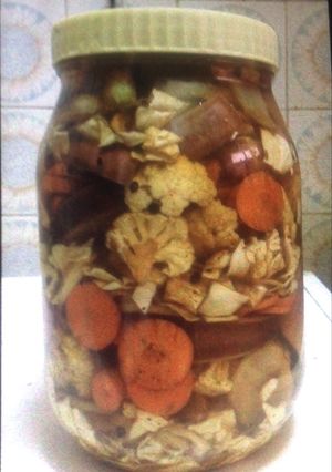 صورة لوصفة مخلل الاچار