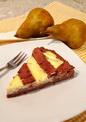 Foto di Crostata Cacao Ricotta e Pere