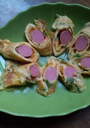 Foto resep Telur Dadar Gulung Sosis