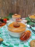 Panna cotta ai cachi ed amaretti