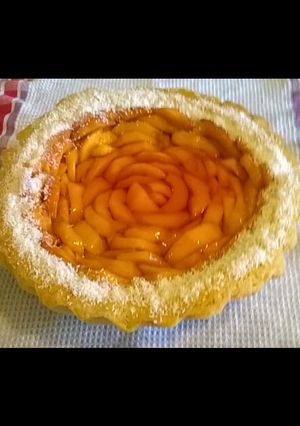 Una foto de Tarta de Duraznos