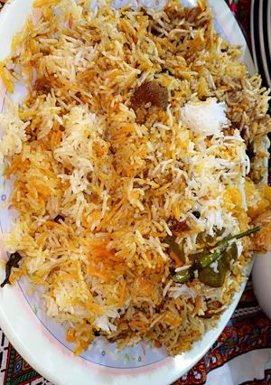 A picture of Beef biryani.