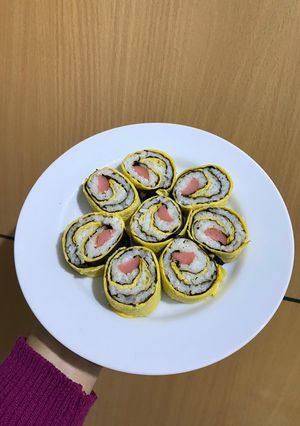 Foto resep Sushi Egg Roll