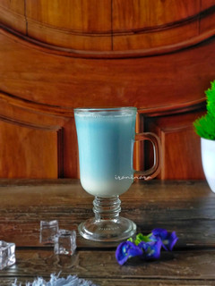 Foto resep Es Susu Bunga Telang