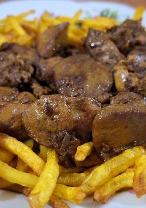 عکسی از دستور خوراک جگر مرغ
