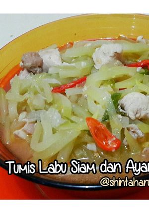 Foto resep Tumis Labu Siam dan Ayam