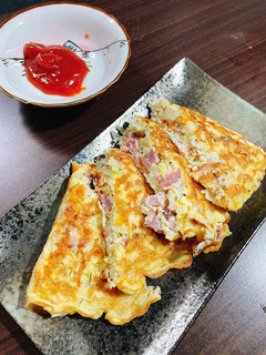 ❤️沒有麵粉的高麗菜培根煎餅❤️ 的食譜成品照片