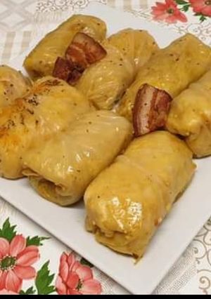 Kukorica darás töltött savanyú káposzta recept fotója