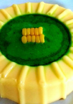 รูปของ 🌽พุดดิ้งนมข้าวโพดคาราเมลใบเตย🌽