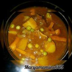 A picture of Vegetable soup.