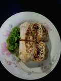 Paneer and Beans Burrito wrap