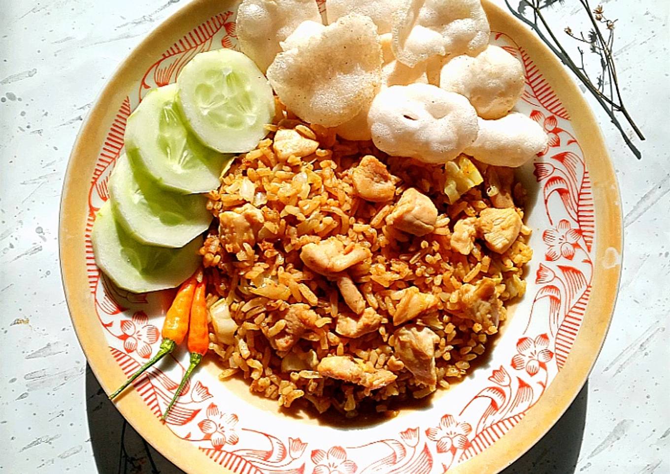 Nasi Goreng Kari Ayam Simple