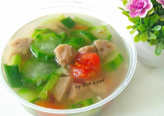 Resep Sop Oyong Bakso Oleh Dian A Sari Cookpad