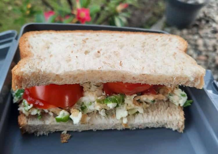 Bagaimana Menyiapkan Sandwich for diet - sarapan sehat tetap kenyang satu harian NO MINYAK, Bisa Manjain Lidah