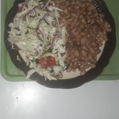 A picture of Fresh beans and veggie.