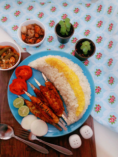 عکسی از دستور کباب مرغ تابه ای