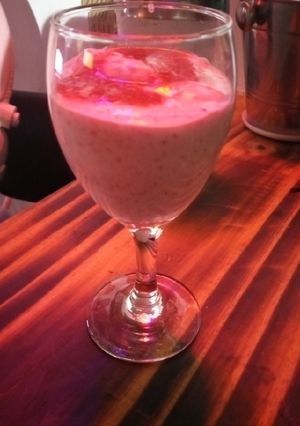 Una foto de Batido de frutilla 🍓