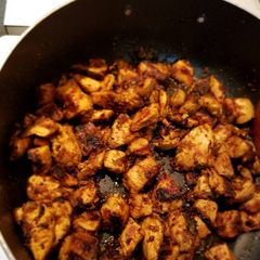 A picture of Andhra chicken fry.