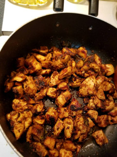 A picture of Andhra chicken fry.