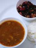 Ras bhaat with gude