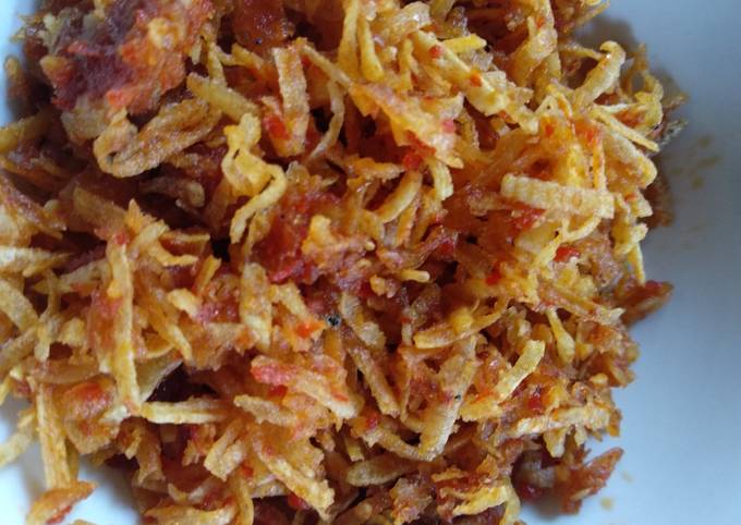 SAMBAL KERING TALAS/KELADI