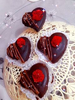 صورة لوصفة قلوب الشوكولاتة