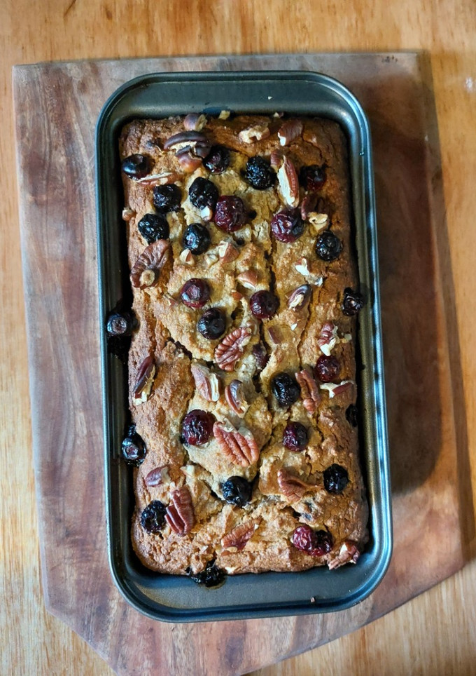 Una foto de Pan de banana sin azúcar y sin gluten (con harina de almendras)