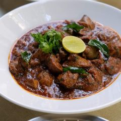 A picture of Mutton liver masala.