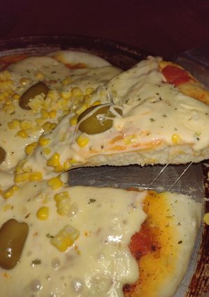 Una foto de Pizza casera !!!😁