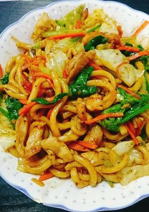 Foto resep Udon Goreng Lada hitam