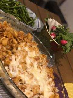 عکسی از دستور مک اند چیز با سس گوشت