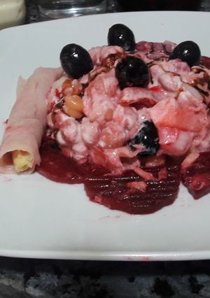 Una foto de Ensalada de Garbanzos con remolacha