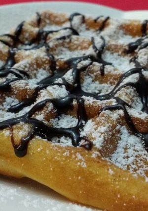 Una foto de Waffles caseros