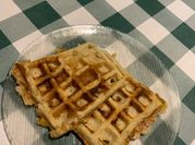 Uma foto de waffle banana